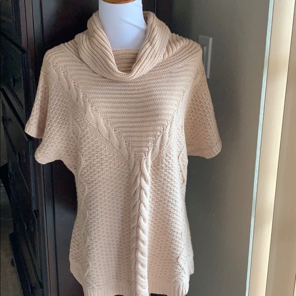 New York and Company blush sweater.